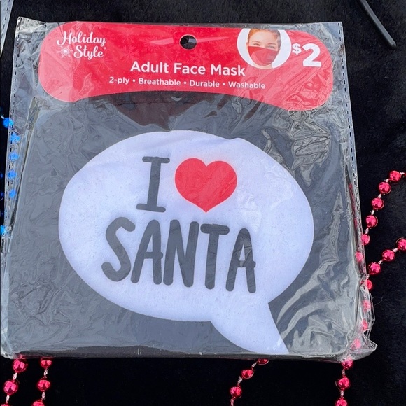 NWT Holiday Style Christmas Face Masks Coffee Cup - Picture 3 of 16